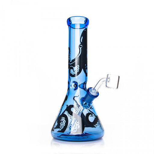 Red Eye Glass 8.5" Blue Octopus Dabrig Concentrate Rig Canada