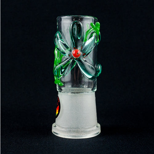 Cool domes for dab rigs blue flowers handmade Red Eye Glass