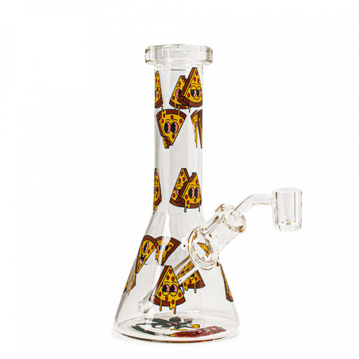 Red Eye Glass Dab Rig with Pizza Decals Canada