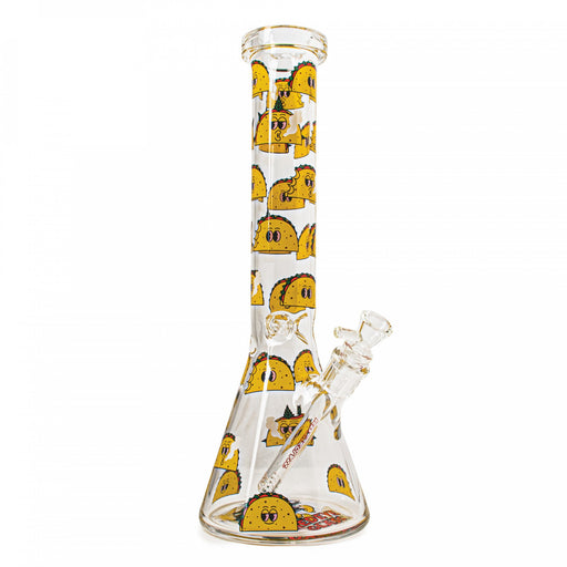 Red Eye Glass Beaker Bong with Taco Decals Canada