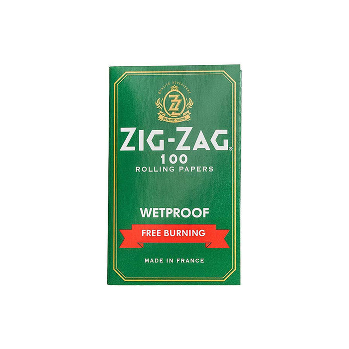 Zig Zag Green Wet Proof Free Burning Rolling Papers for Camping and Outdoors Canada