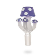 Red Eye Glass 14mm Amanita Purple Slyme Mushroom Pull-Out Bowl