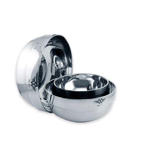 MyWeigh Stainless Steel Mixing 3 Piece Bowl Set Canada