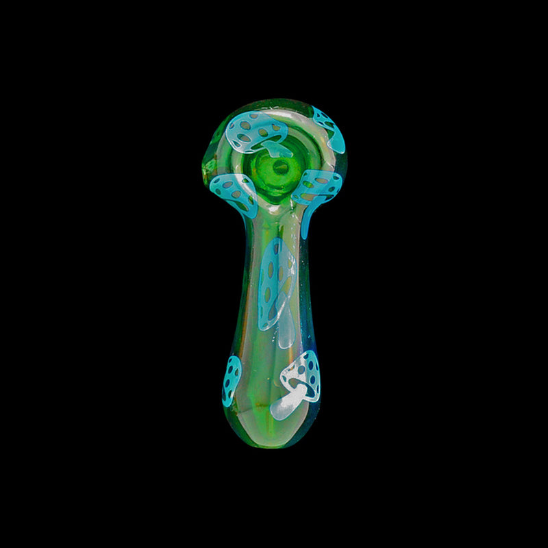 Red Eye Glass Green Mushrooms Hand Pipe Canada