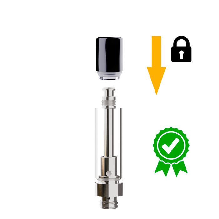 AVEO Cartridges with Black Ceramic Mouth Piece 1ml