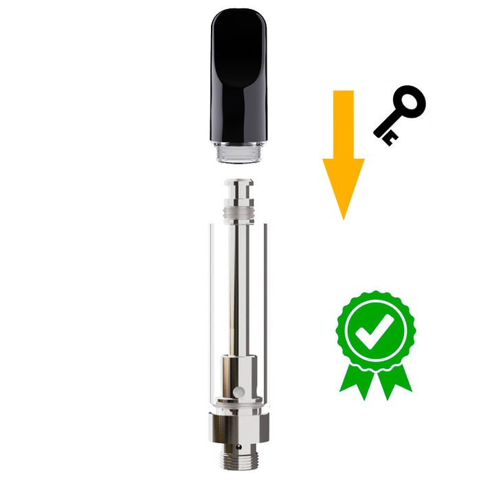 AVEO Press Release Cartridge with Ceramic Coil - Black Ceramic Tip 1.2ml
