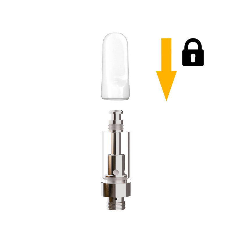 Easy Press-On 0.5ml Cartridges in Canada with White Ceramic Tip Half Gram 