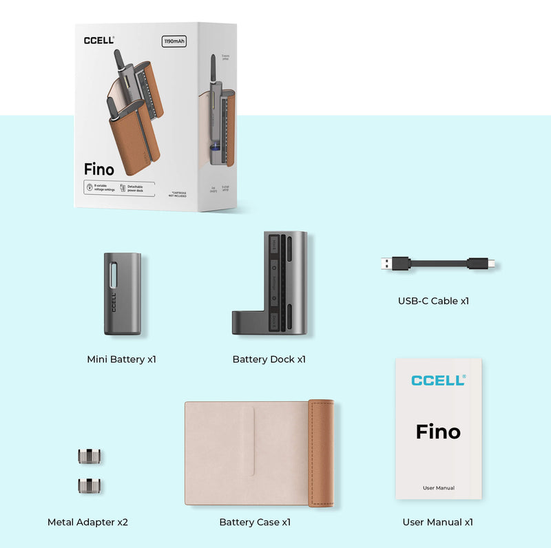 CCELL Fino 510 Battery with Leather Case and Detachable Power Dock