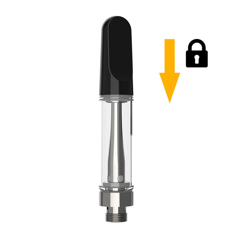 CCELL TH2 EVO Glass Cartridge with Snap Fit Black Ceramic Tip - 1ml