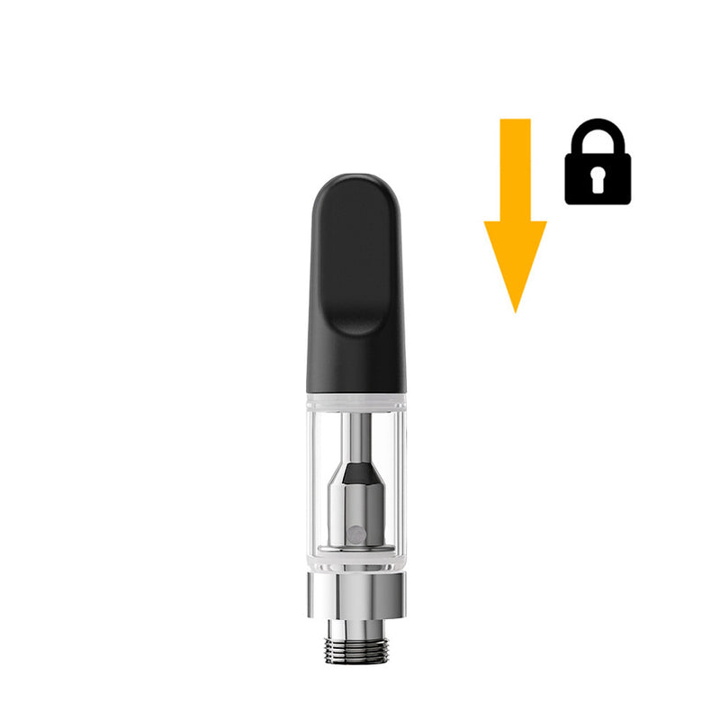 Authentic CCELL TH2-EASY Glass Cartridge with Snap Fit Black Ceramic Tip - 0.5ml