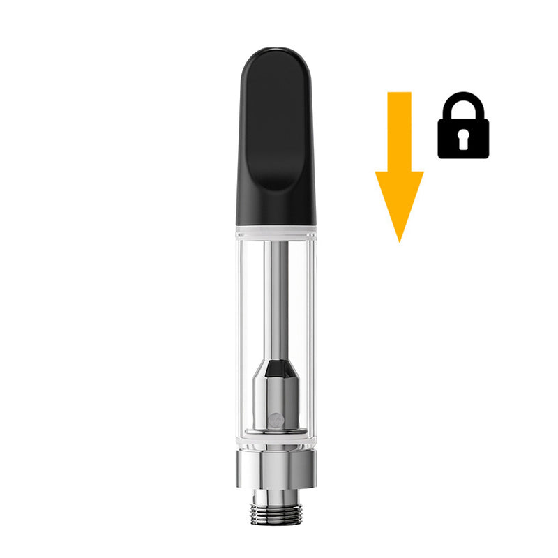 Authentic CCELL TH2-EASY Glass Cartridge with Snap Fit Black Ceramic Tip - 1ml