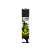 Lime Green Weed Leaf Clipper Lighters Canada