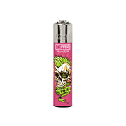 Green Mohawk with Eye Patch and Ribbon that says High Skull Bone Portraits Collection Clipper Lighters Canada