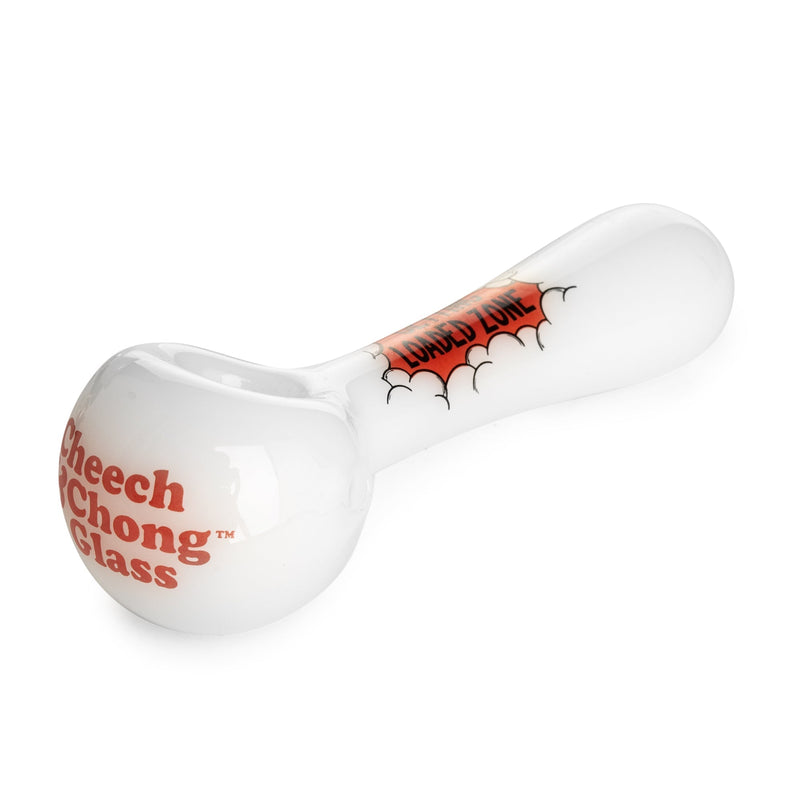 White Cheech & Chong Glass 4.5" Getting Loaded Zone Hand Pipe Buy Online in Canada
