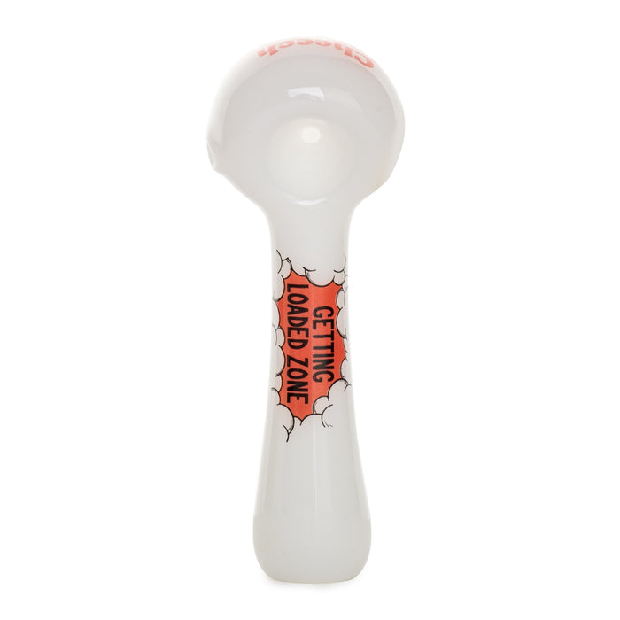 White Cheech & Chong Glass 4.5" Getting Loaded Zone Hand Pipe Buy Online in Canada