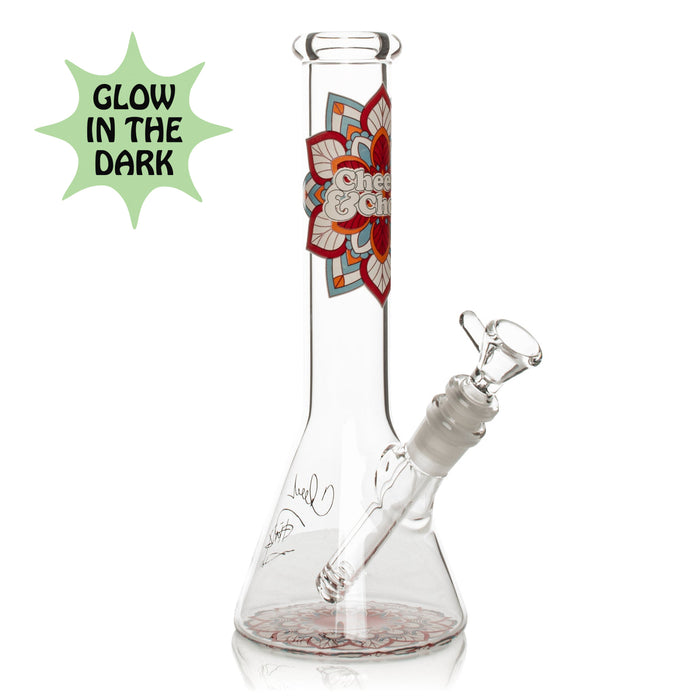 Cheech and Chong Glass Glow in the Dark Mandala Bong Canada