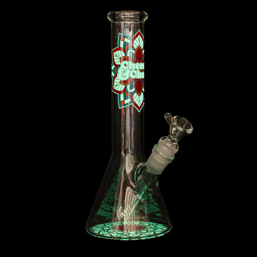 Cheech and Chong Glass Glow in the Dark Mandala Bong Canada