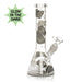 Glow in the Dark Glass Bong with Optical Illusion Decals Online in Canada