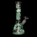 Glow in the Dark Glass Bong with Optical Illusion Decals Online in Canada