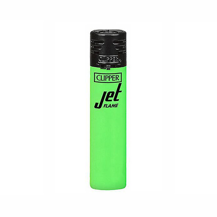 Green Clipper Jet Flame Lighters Shiny Fluorescent Canada