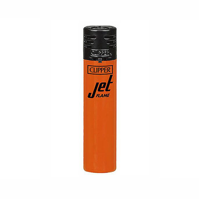 Orange Clipper Jet Flame Lighters Shiny Fluorescent Canada