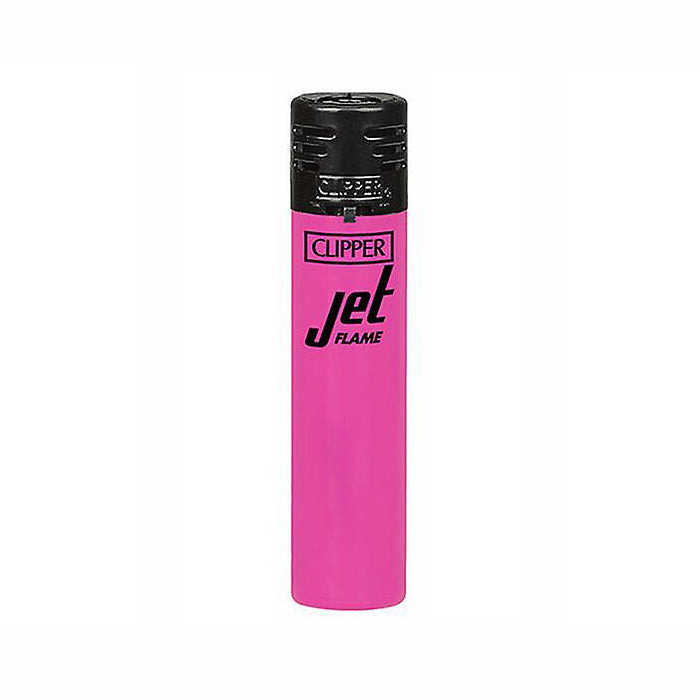 Pink Clipper Jet Flame Lighters Shiny Fluorescent Canada