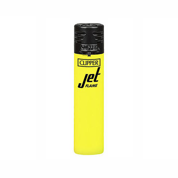 Yellow Clipper Jet Flame Lighters Shiny Fluorescent Canada