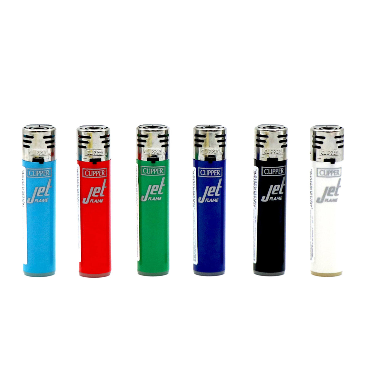 ジェットターレ カイサンダー クリアーブルー Clipper Jet Flame Lighters - Solid Colours | Head Candy | Canada