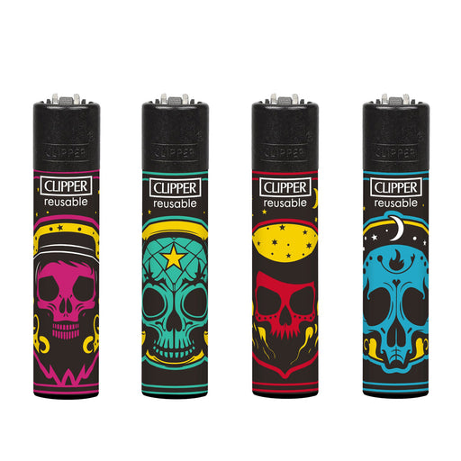 Clipper Black Magic Skulls Collection Lighters Canada