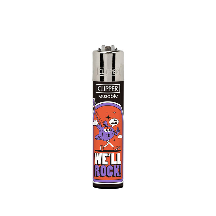 Purple Guitlar We'll Rock Groovy World Clipper Lighters Canada