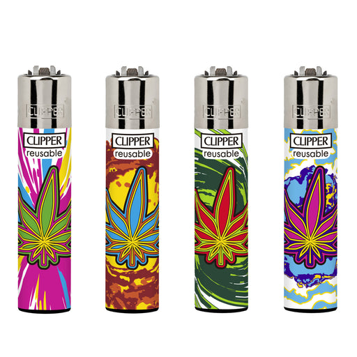 Cannabis Leaves Colorful Design Collectible Clipper Lighters Buy Online in Canada