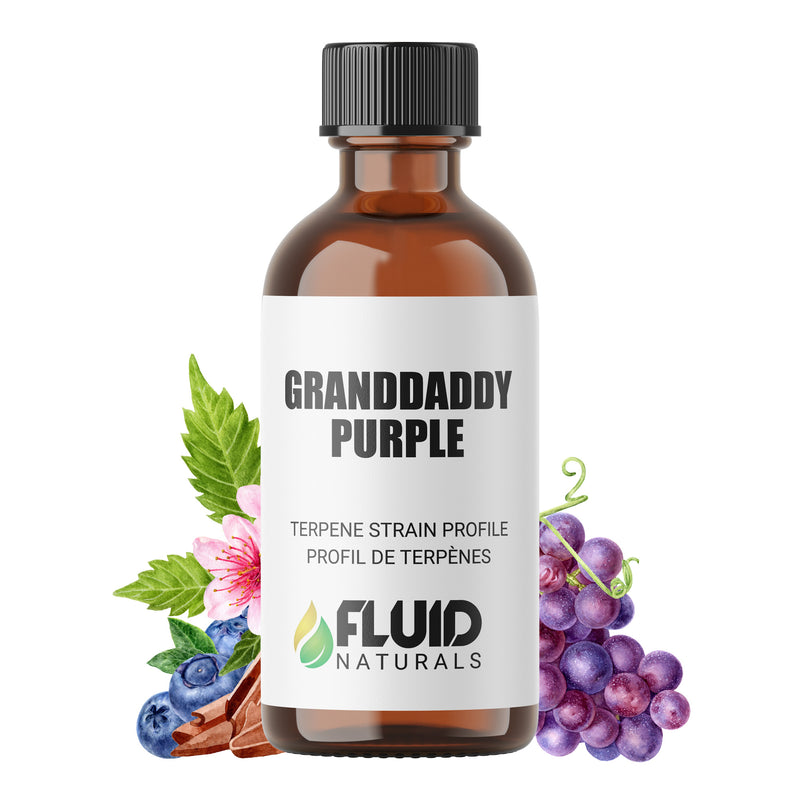 Granddaddy Purple GDP Fluid Naturals Profil de Terpene Strain Profile Canada