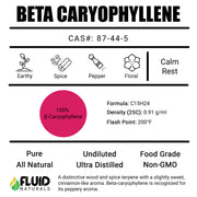 Beta Caryophyllene Fluid Naturals Pure Terpene Isolates Canada