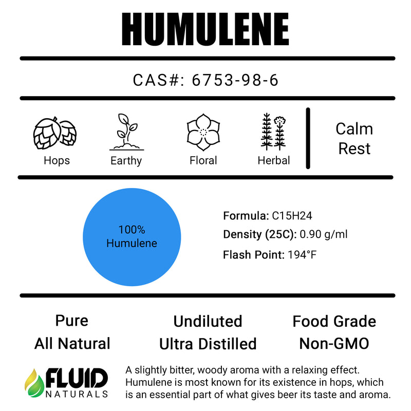 Humulene Fluid Naturals Pure Terpene Isolates Canada