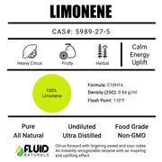 Limonene Fluid Naturals Pure Terpene Isolates Canada