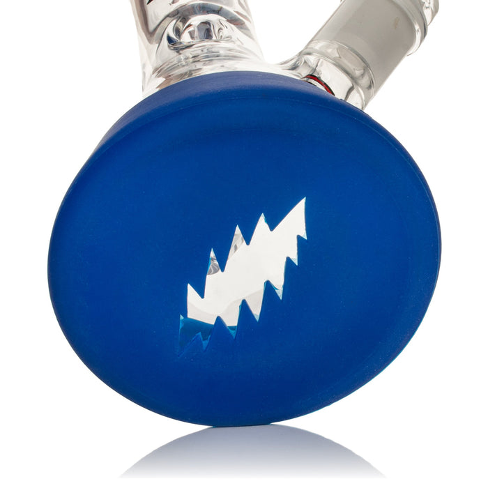 Grateful Dead Bertha Beaker Bong with Ice Pinch and Protective Silicone Base Cover