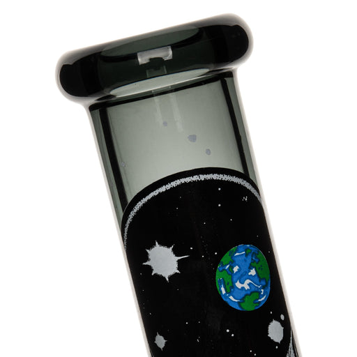 Grateful Dead Space Your Face Beaker Bong with Ice Pinch and Protective Silicone Base