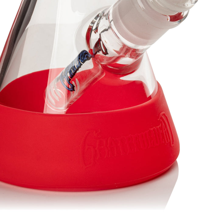 Grateful Dead Steal Your Face Bong with Protective Silicone Base Cover