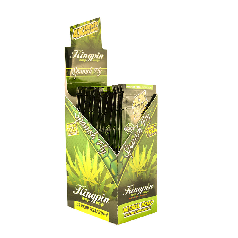 Kingpin Spanish Fly Hemp Wraps Case Canada
