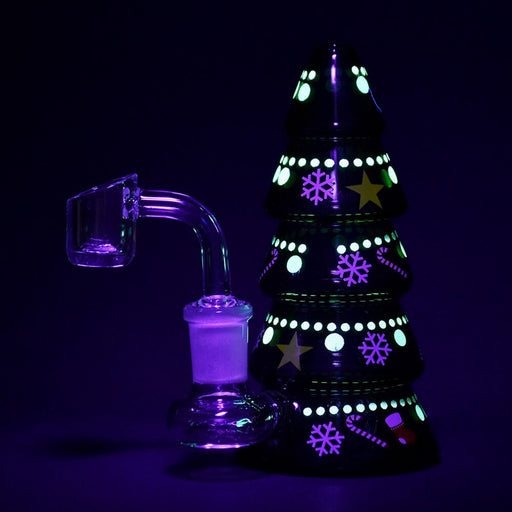 Christmas Tree Holiday Dab Rig with Glow in the Dark Ornaments Buy Online in Canada