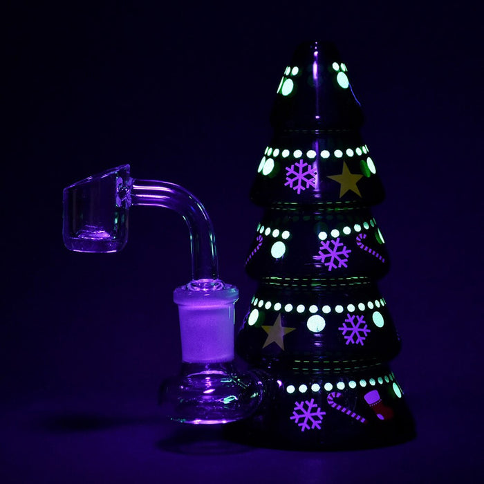 Christmas Tree Holiday Dab Rig with Glow in the Dark Ornaments Buy Online in Canada