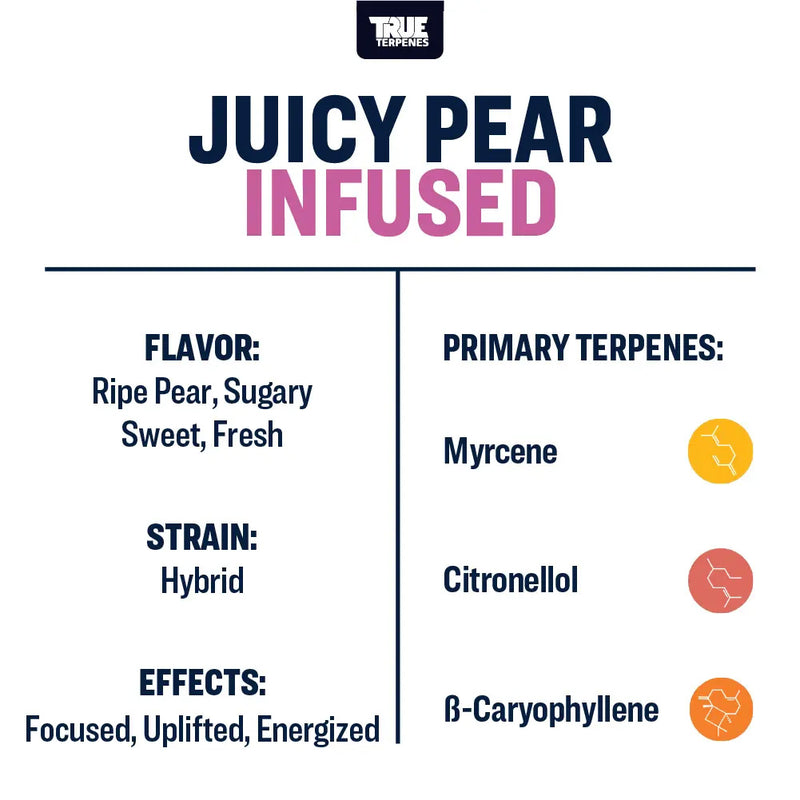 Juicy Pear Flavor Infused Strain Profile True Terpenes Canada
