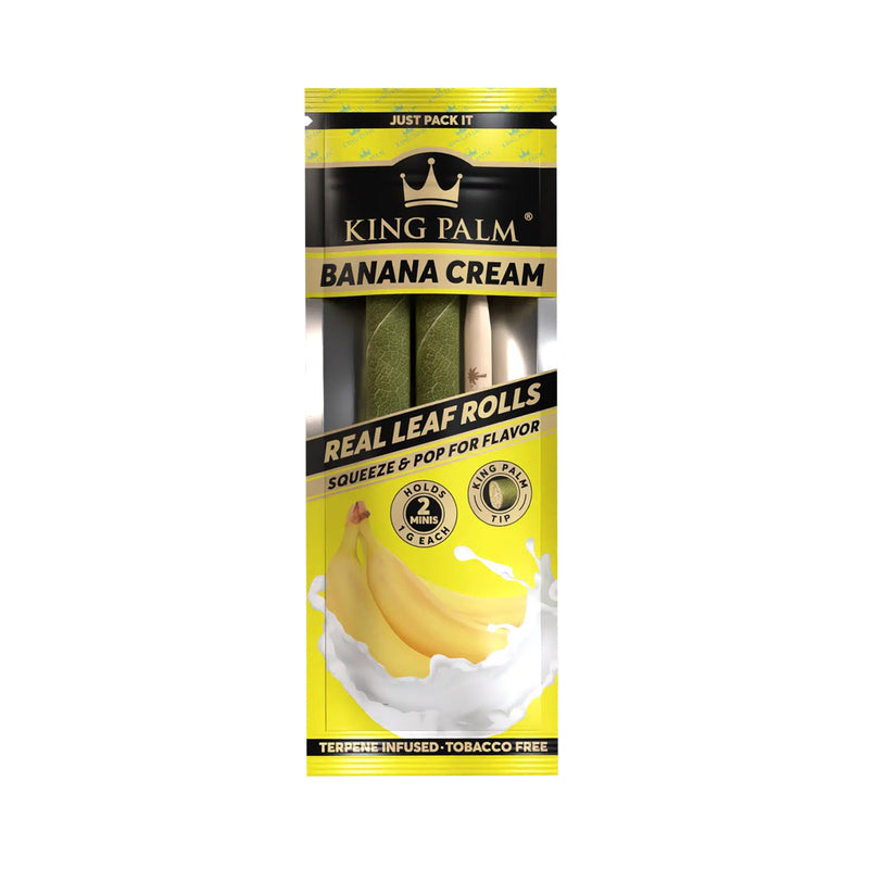 King Palm 2 Mini Real Leaf Rolls Banana Cream Canada