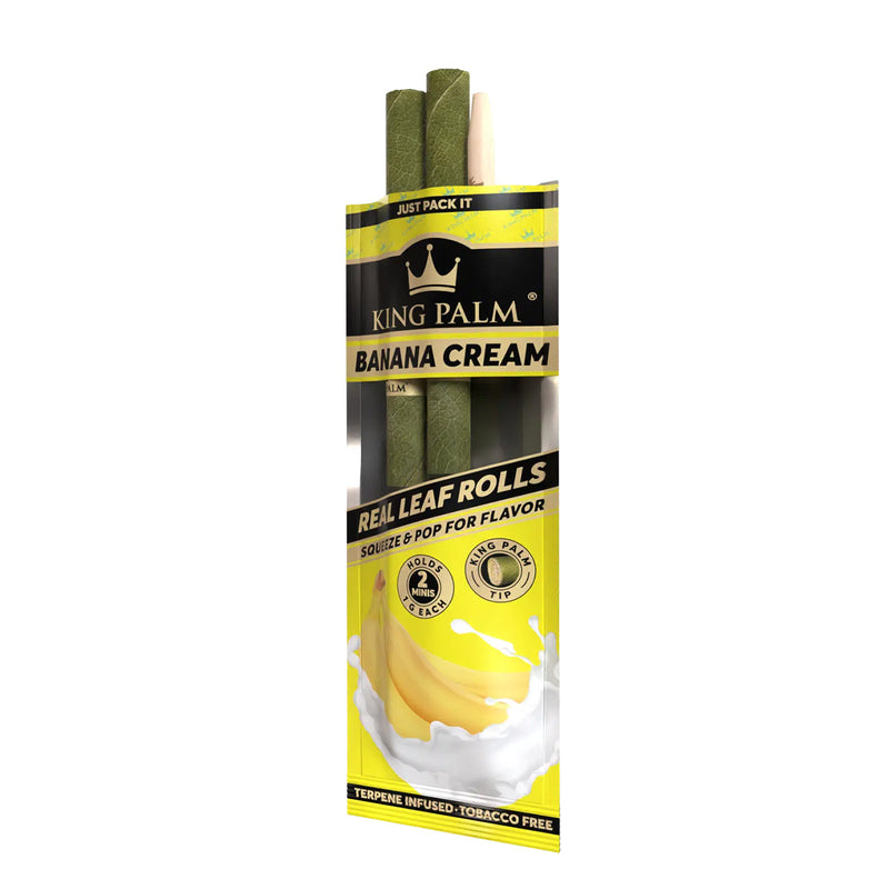 King Palm 2 Mini Real Leaf Rolls Banana Cream Canada