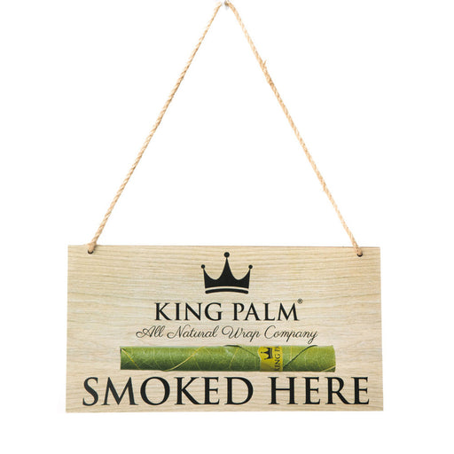 King Palm Smoked Here Wooden Sign Canada