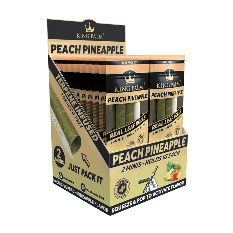 King Palm Wraps - Mini Rolls Case - Peach Pineapple Canada
