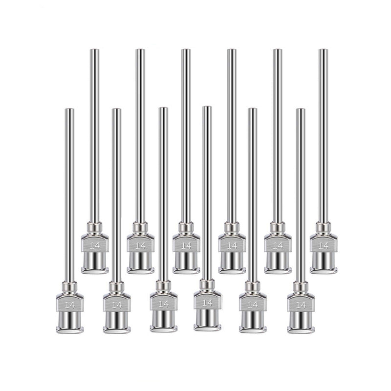 Metal Luer Lock Cartridge Filling Needles - 14ga