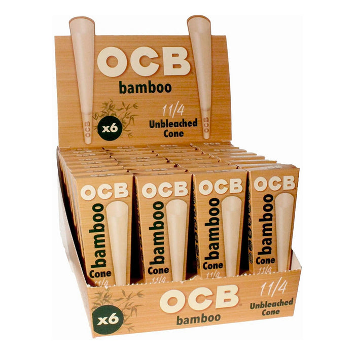 OCB Bamboo Pre-Rolled Cones - 1¼ - Case of 32 Canada