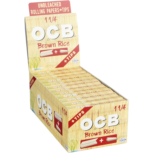 OCB Brown Rice Rolling Papers 1 1/4 Case Canada