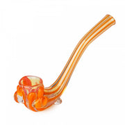 Orange Sherlock Claw Free Standing Hash Pipe without Carb Hole